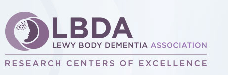 The Lewy Body Dementia Association Center of Excellence logo & designation