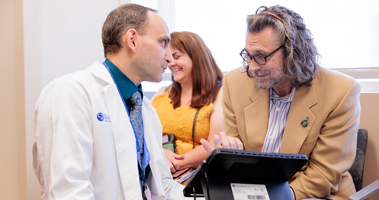 epileptologist vladimir shvarts interacts with an epilepsy patient